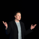 Elon Musk speaking at a press conference at SpaceX’s Starbase facility near Boca Chica Village in South Texas on February 10, 2022.